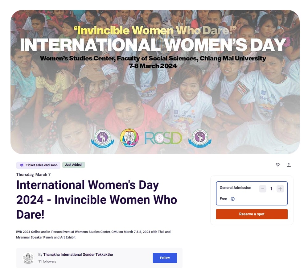 International Women Day 7-8 March 2024